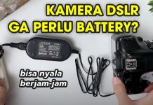Battery Dummy Untuk Canon LP-E10 – Kamera DSLR Canon 1300D Pake Listrik Biar Tahan Lama Nyala Terus