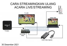 Cara Membuat Siaran Ulang Live Streaming Acara TV ke Youtube/Facebook Seperti Piala AFF 2020 Relay Streaming Ulang Acara TV BOX ke OBS Studio Youtube - Batam Kamera