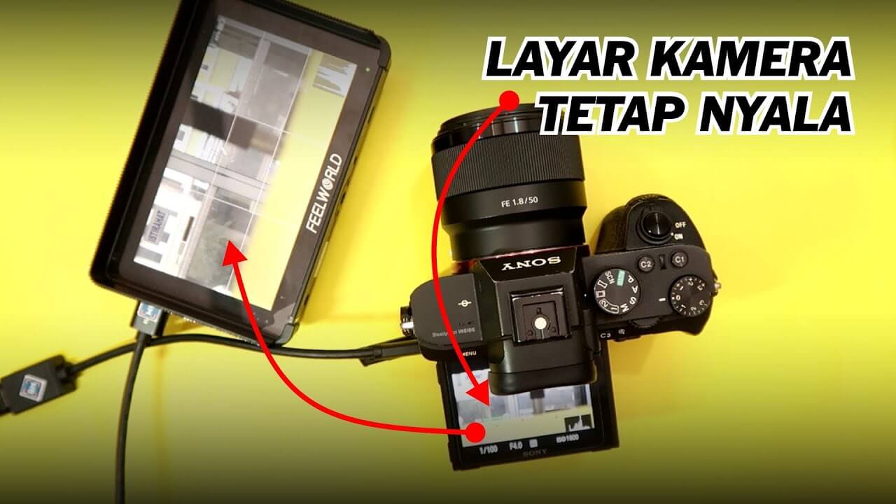 Cara Agar Layar Kamera Sony Mirrorless Tetap Nyala Saat Menggunakan
