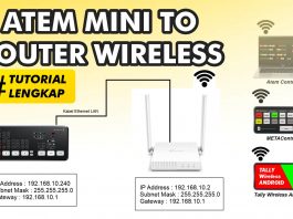 How to Connect Atem Mini to LAN Router Wireless Easly