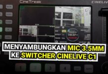 Cara Menyambungkan Mic 3.5mm ke Switcher CineTreak Cinelive C1 Cara Menyambungkan Mic ke Switcher CineTrak Cinelive C1 Batam Kamera