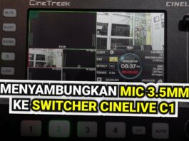 Cara Menyambungkan Mic ke Switcher CineTrak Cinelive C1 Batam Kamera