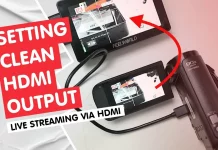 Setting Clean HDMI Output Panasonic HC-V385 Agar Output HDMI Streaming Tanpa Menu Cara Setting Clean HDMI Output Handycam