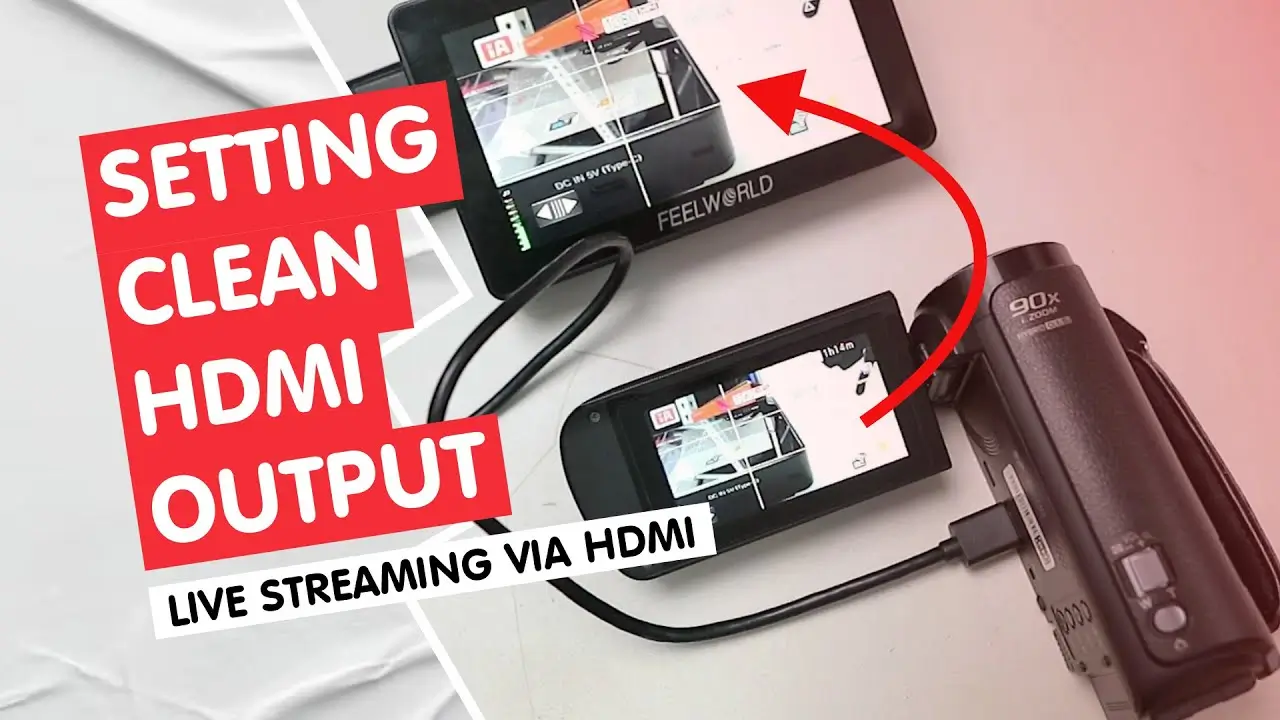Setting Clean HDMI Output Panasonic HCV385 Agar Output HDMI Streaming