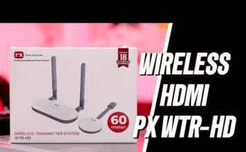 PX WTR-HD Alat Pengganti Kabel HDMI Laptop ke Proyektor