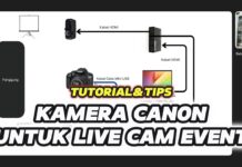Cara Menyambungkan Kamera Canon ke Proyektor LED TV Saat Acara
